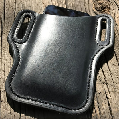 Waist Bag – 7 Inch, Cowhide Leather Phone Waist Belt – detail view 11