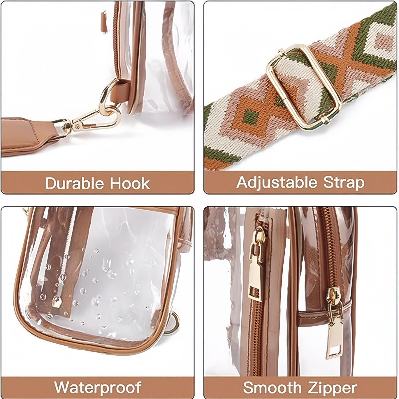 Waist Bag – Clear, Transparent, Adjustable Strap – detail view 8