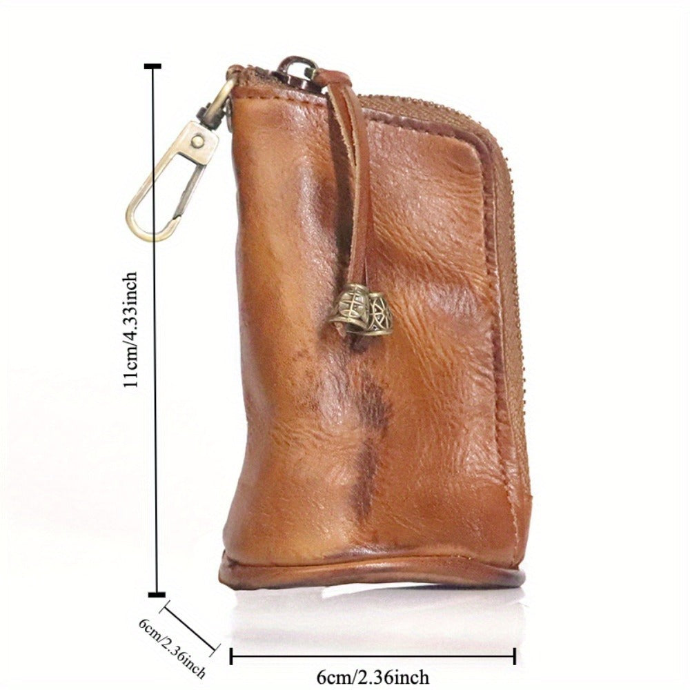 Waist Bag – Genuine Cowhide Key Holder Zippered – alternate view