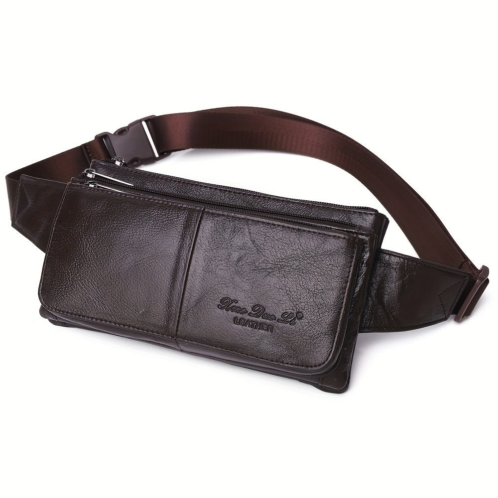 Waist Bag – Genuine Leather, Adjustable Strap, Lightweight, for Travel – detail view 14