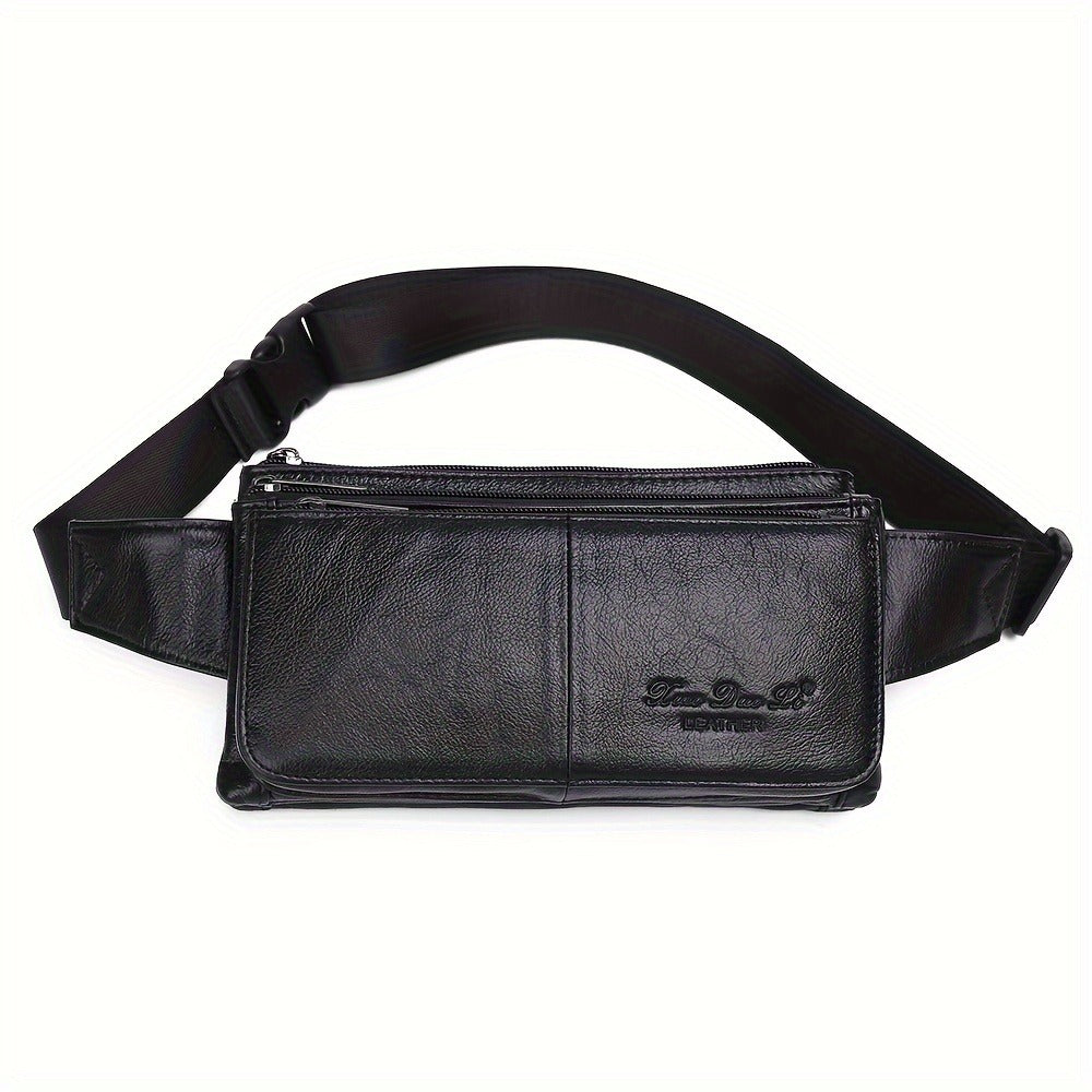 Waist Bag – Genuine Leather, Adjustable Strap, Lightweight, for Travel – detail view 15