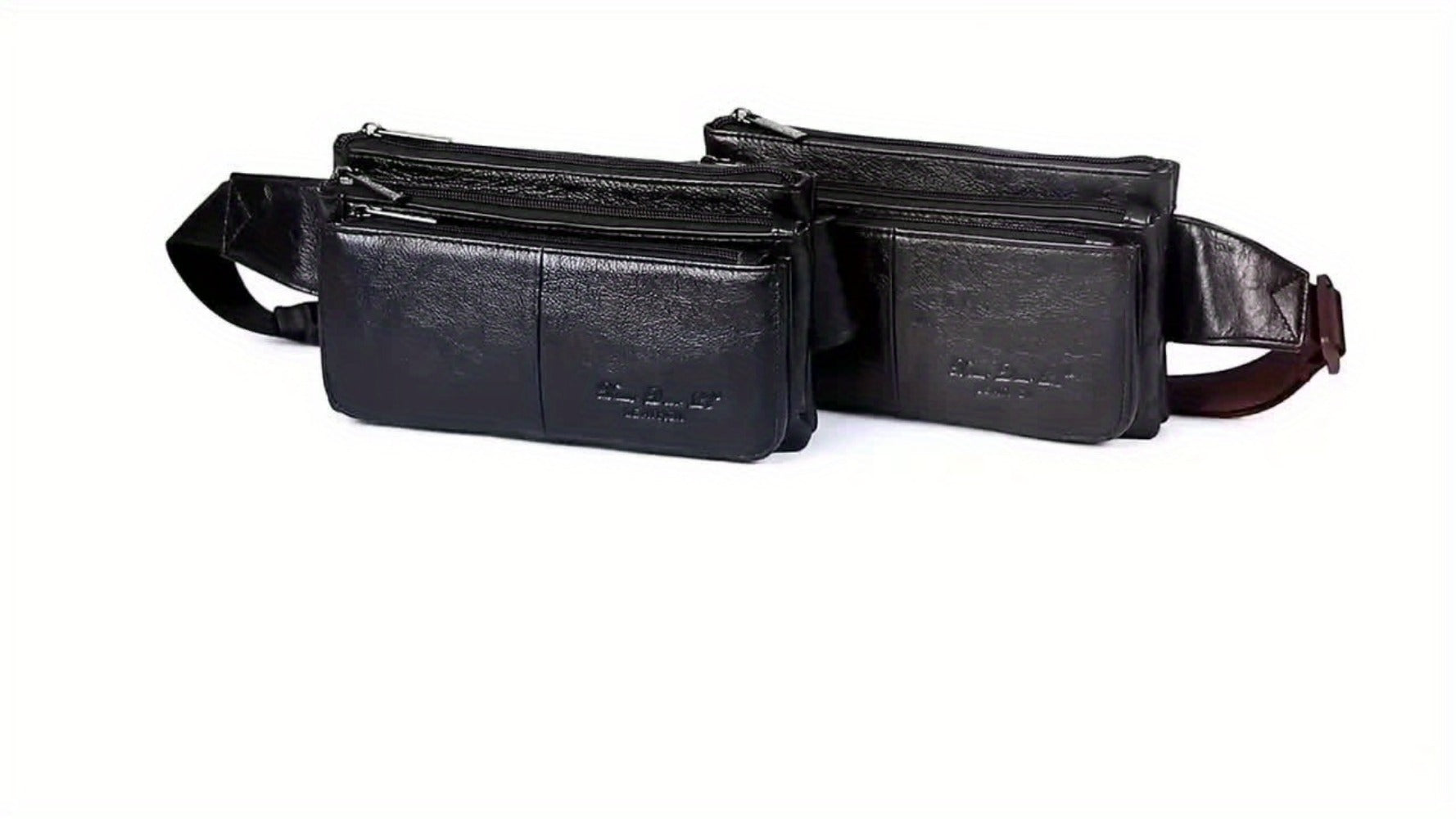 Waist Bag – Genuine Leather, Adjustable Strap, Lightweight, for Travel – detail view 8