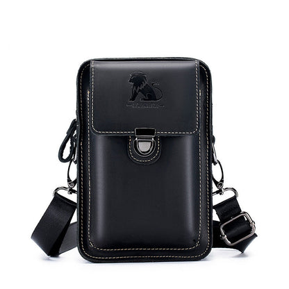 Waist Bag – Genuine Leather, Genuine Leather Waist Vintage Cowhide – alternate view