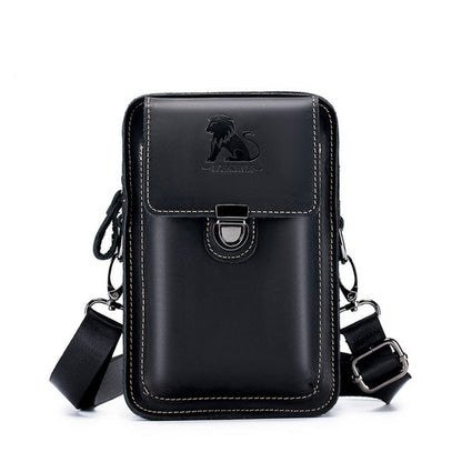 Waist Bag – Genuine Leather, Genuine Leather Waist Vintage Cowhide – detail view 5