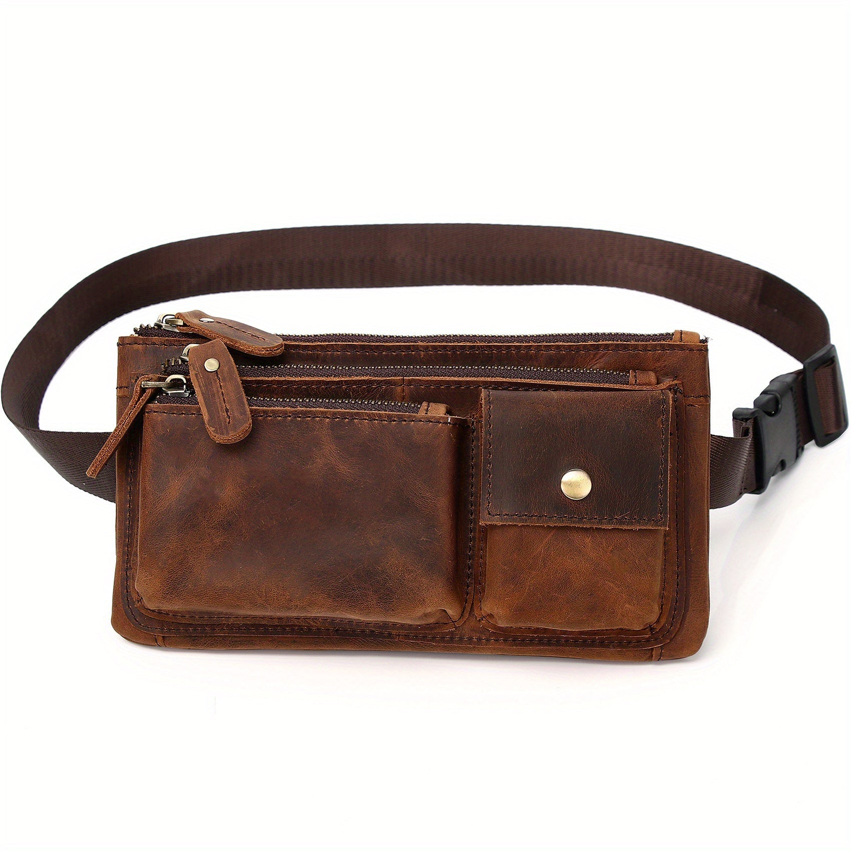 Waist Bag – Genuine Leather, Genuine Leather Waist Vintage Crazy – detail view 40