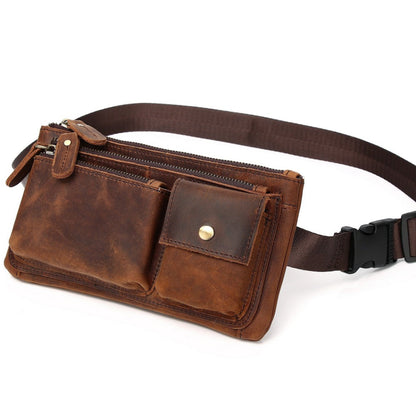 Waist Bag – Genuine Leather, Genuine Leather Waist Vintage Crazy – detail view 12