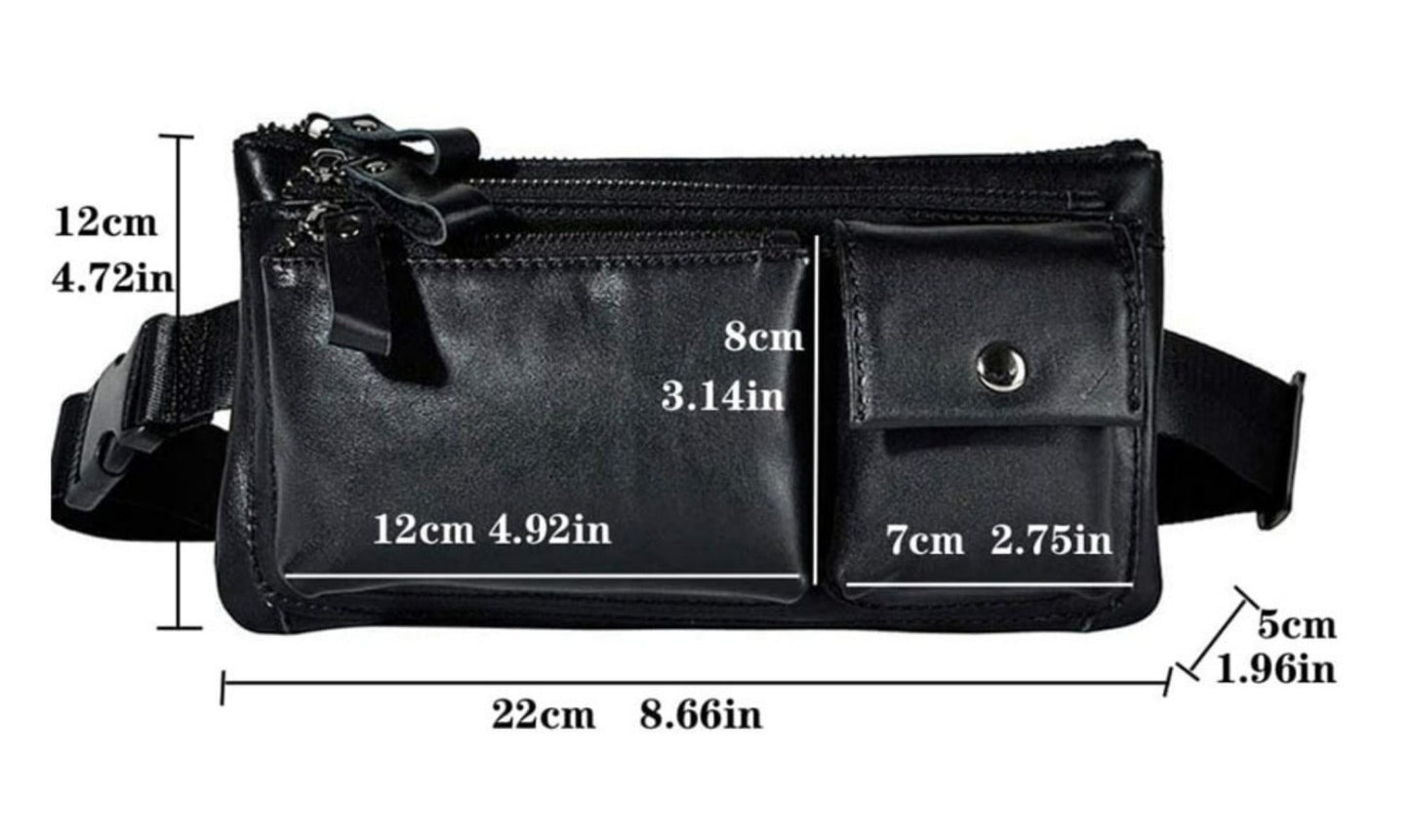 Waist Bag – Genuine Leather, Genuine Leather Waist Vintage Crazy – detail view 15