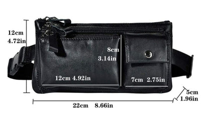 Waist Bag – Genuine Leather, Genuine Leather Waist Vintage Crazy – detail view 15
