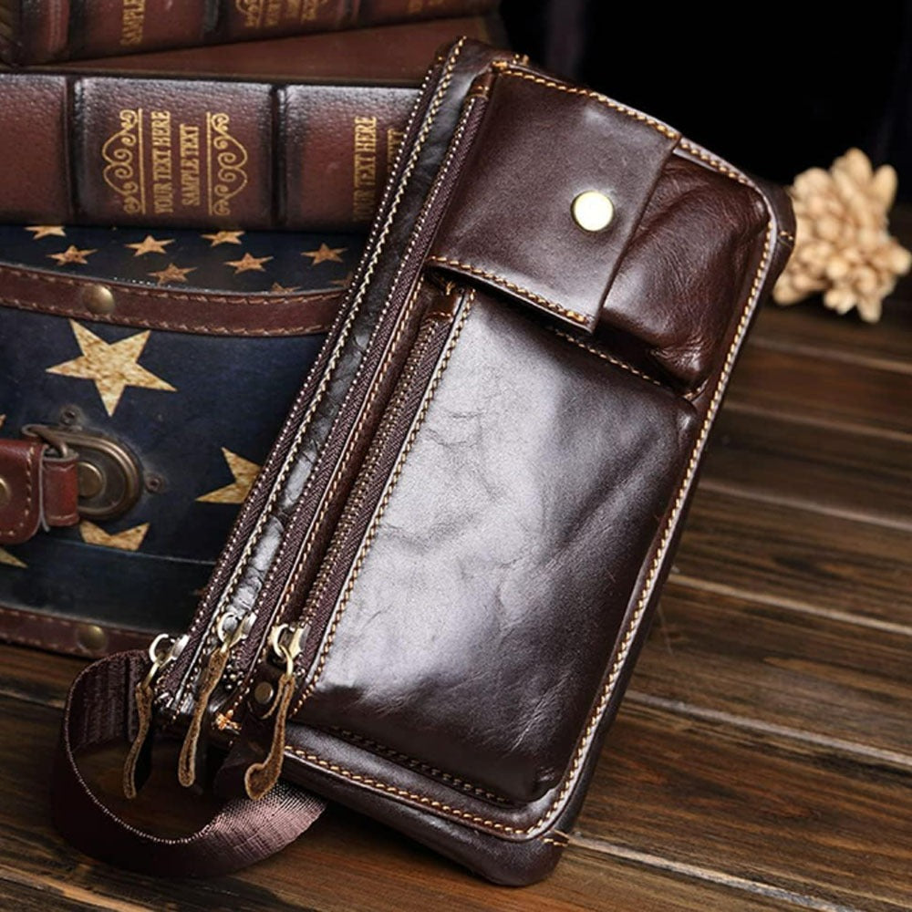 Waist Bag – Genuine Leather, Genuine Leather Waist Vintage Crazy – detail view 17