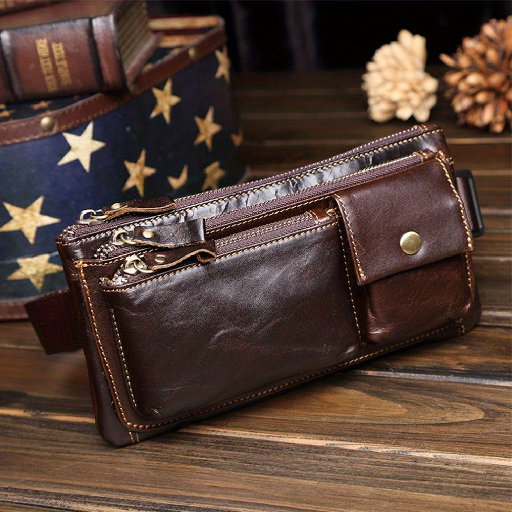 Waist Bag – Genuine Leather, Genuine Leather Waist Vintage Crazy – detail view 18