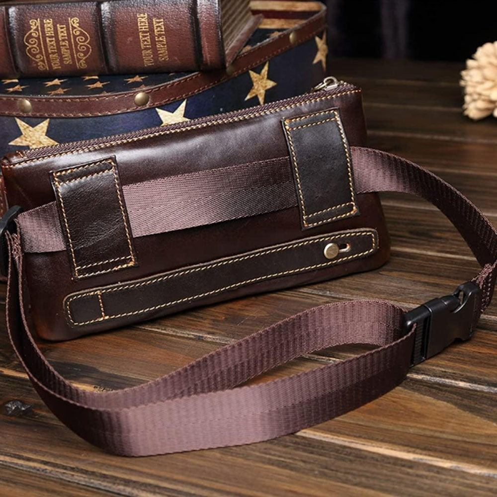 Waist Bag – Genuine Leather, Genuine Leather Waist Vintage Crazy – detail view 19