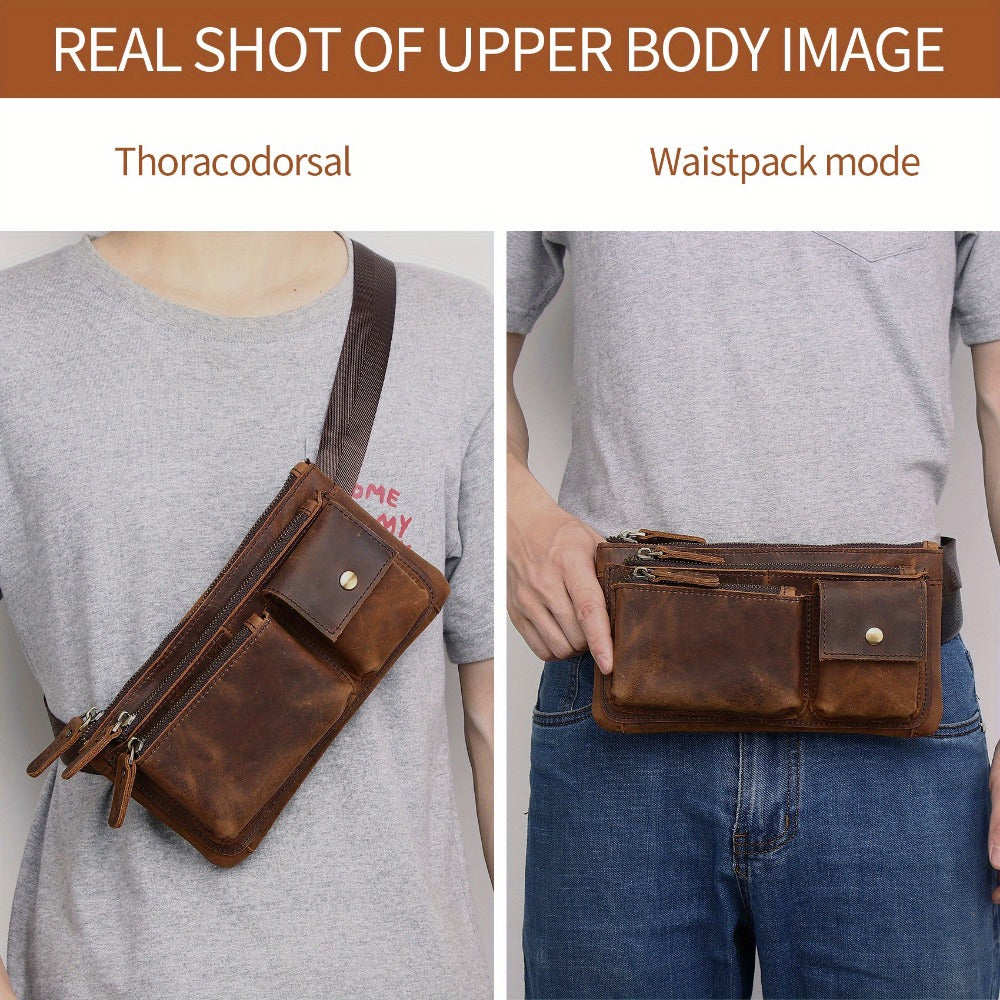 Waist Bag – Genuine Leather, Genuine Leather Waist Vintage Crazy – detail view 21