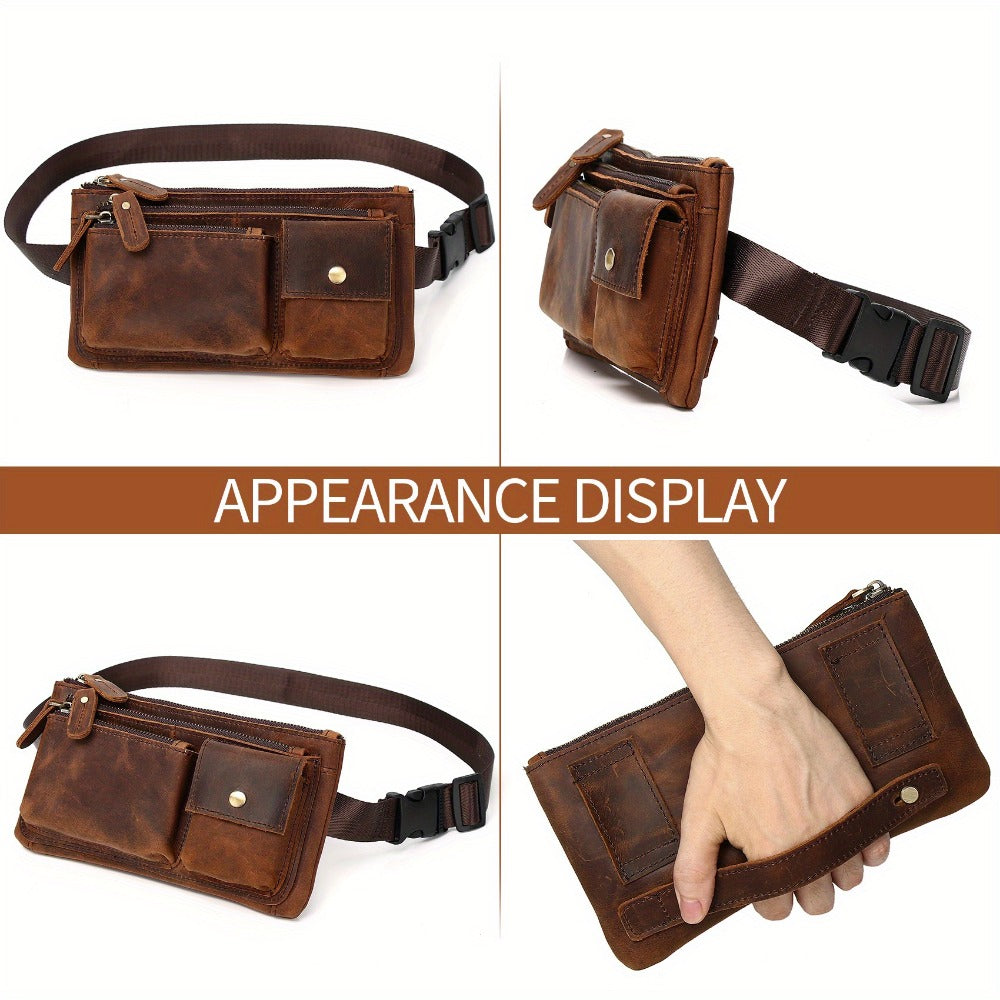 Waist Bag – Genuine Leather, Genuine Leather Waist Vintage Crazy – detail view 23