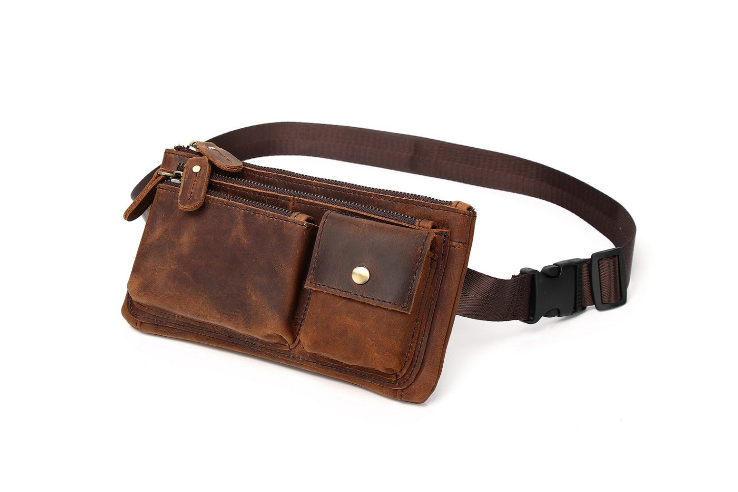 Waist Bag – Genuine Leather, Genuine Leather Waist Vintage Crazy – detail view 25