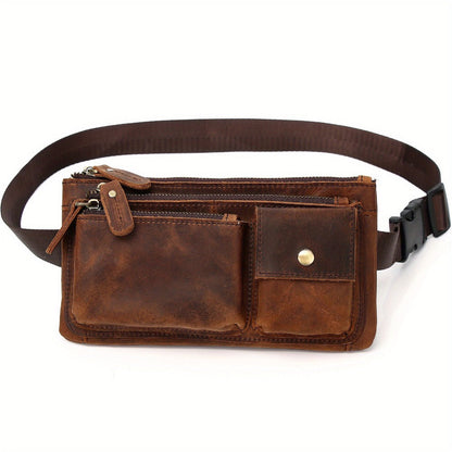 Waist Bag – Genuine Leather, Genuine Leather Waist Vintage Crazy – detail view 4