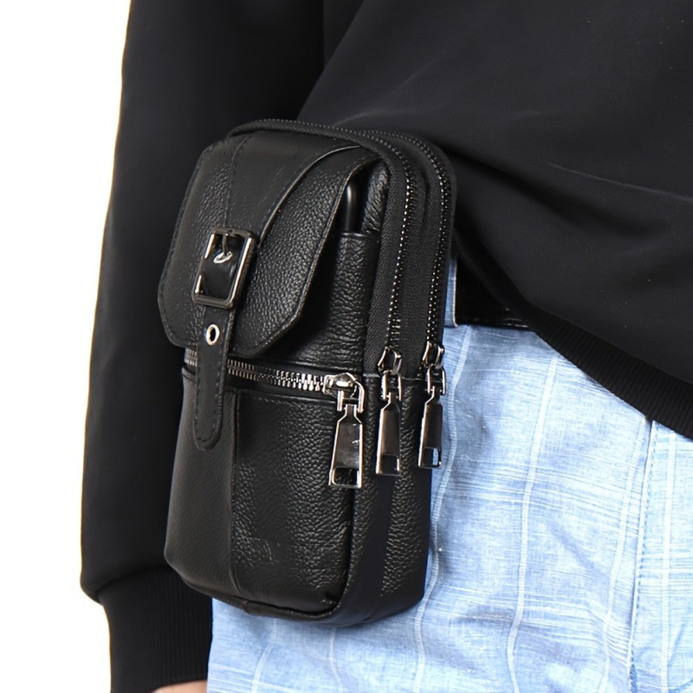 Waist Bag – Genuine Leather, Genuine Leather Waist Belt Loop – detail view 9
