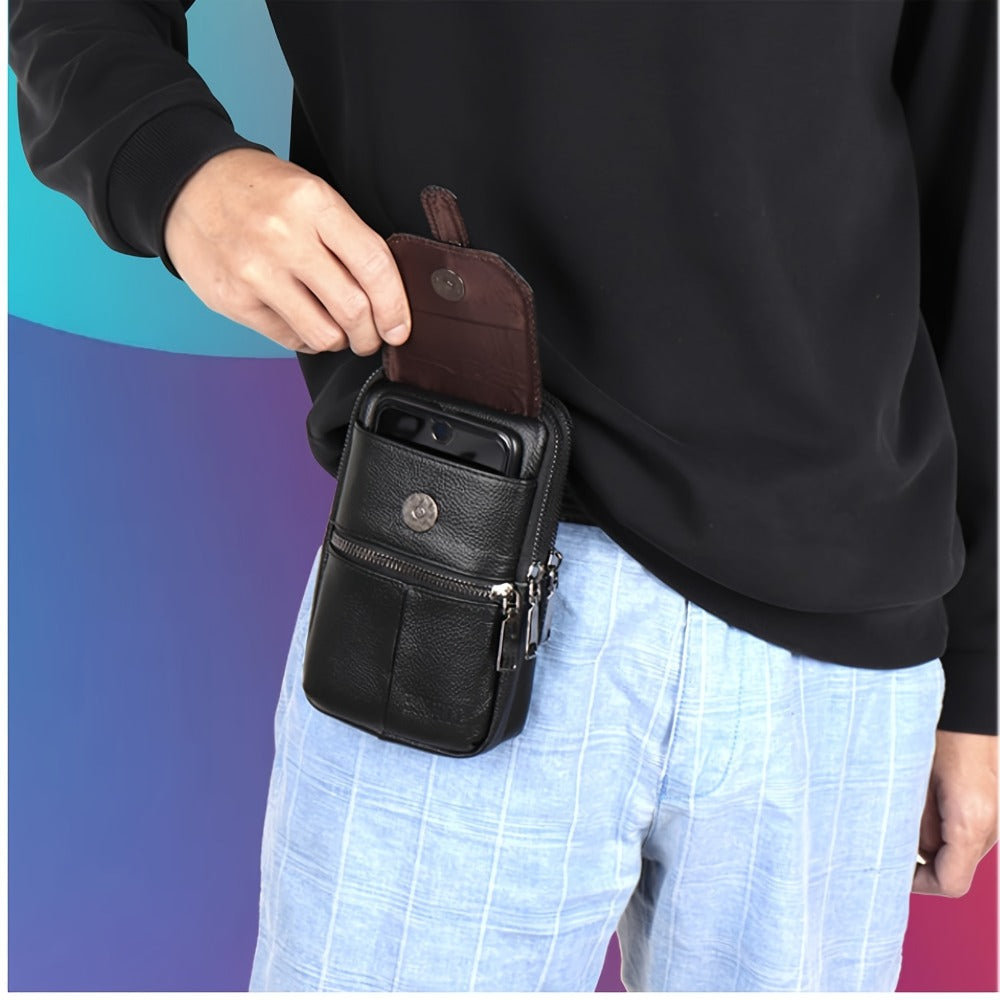 Waist Bag – Genuine Leather, Genuine Leather Waist Belt Loop – detail view 10