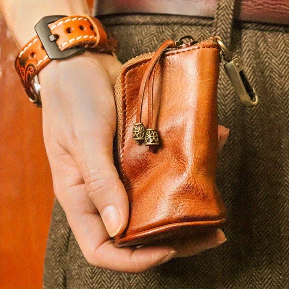 Waist Bag – Handcrafted Sporran Leather Coin Waist – front view
