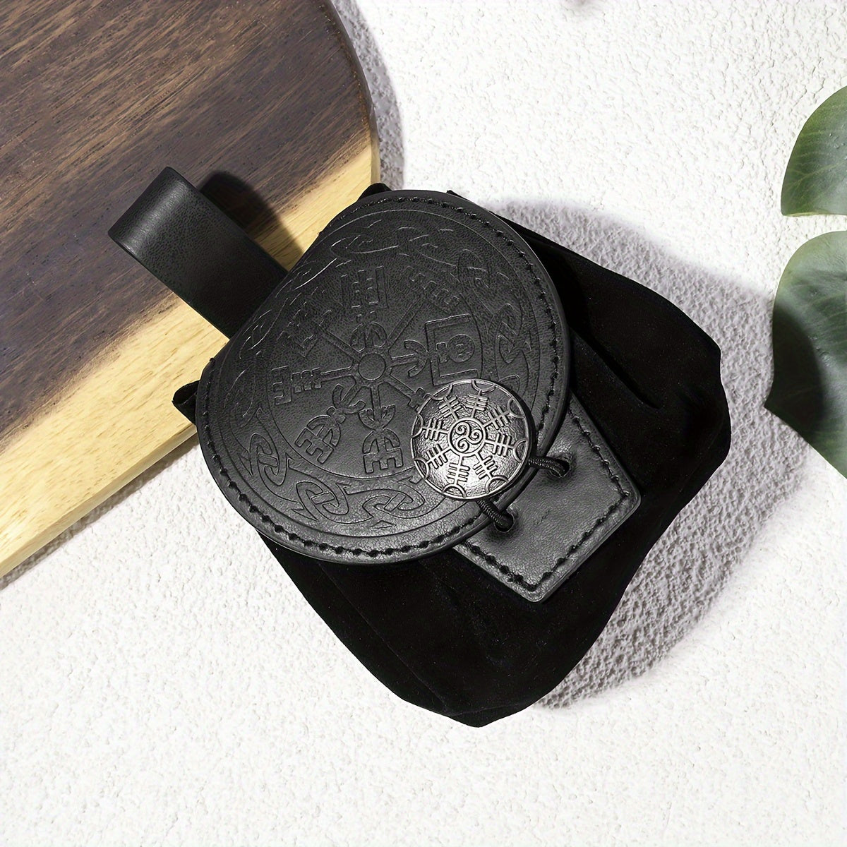 Waist Bag – Medieval Viking Waist Embossed Knight – front view - product view 14