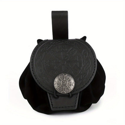 Waist Bag – Medieval Viking Waist Embossed Knight – front view