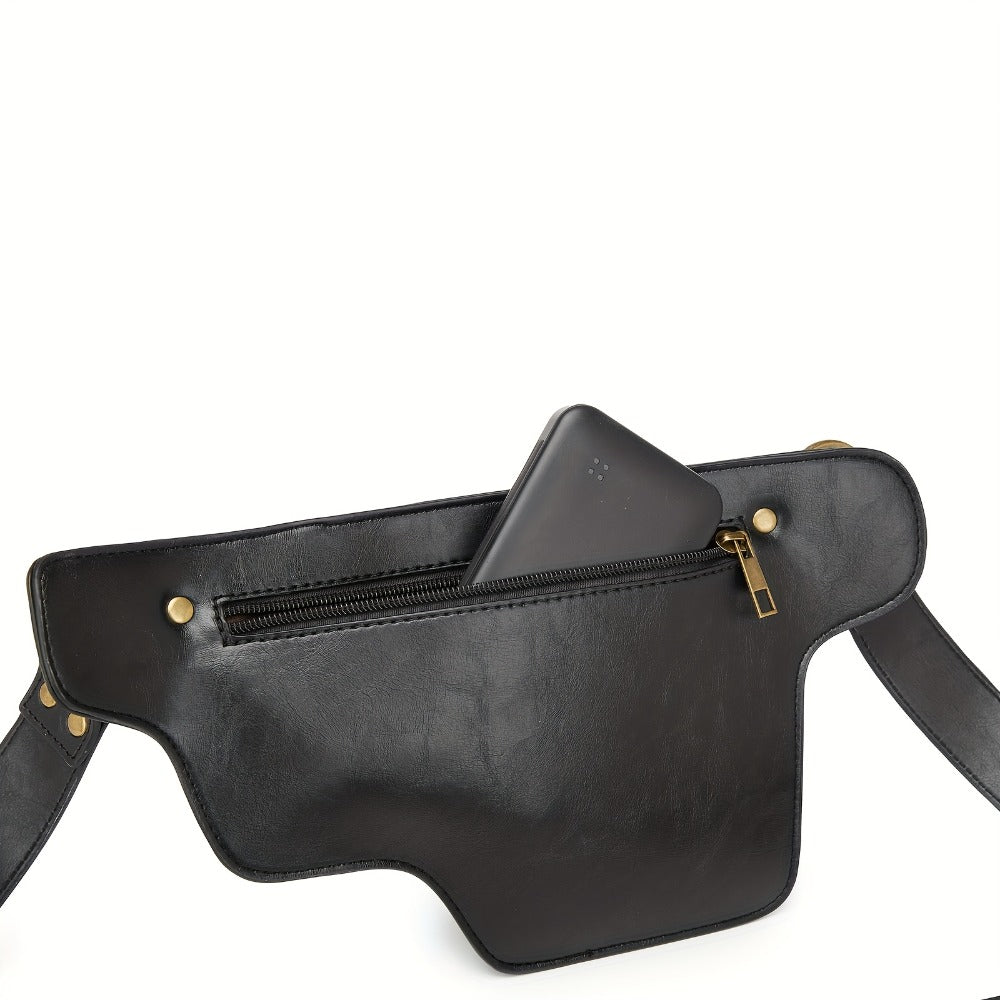Waist Bag – Multi-Pocket, Cow Print Waist Chest Adjustable – detail view 14