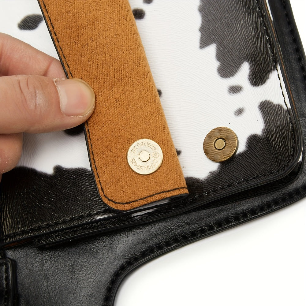 Waist Bag – Multi-Pocket, Cow Print Waist Chest Adjustable – detail view 16