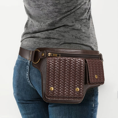 Waist Bag – Multi-Pocket, Cow Print Waist Chest Adjustable – detail view 19