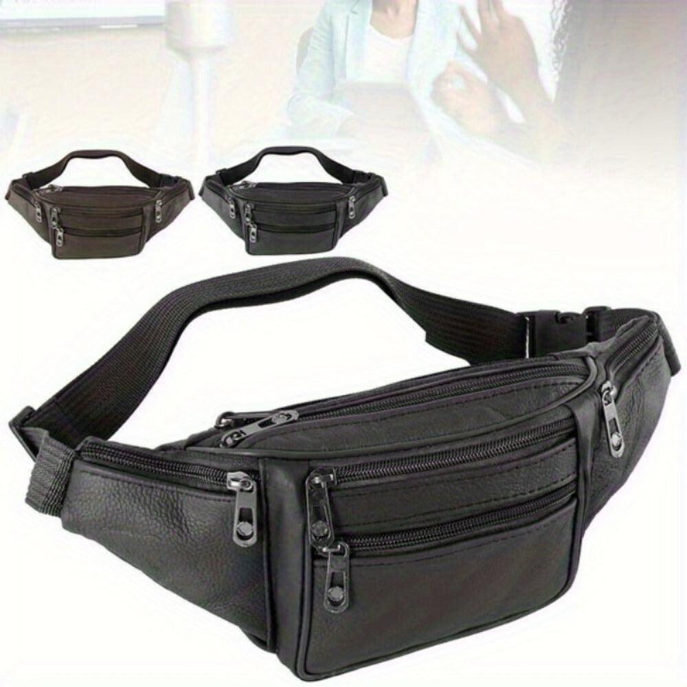 Waist Bag – Multi-Pocket, Large Capacity, Adjustable Strap, for Travel & Work – front view