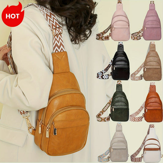 Waist Bag – 7 Colors, PU Leather, for Travel – front view