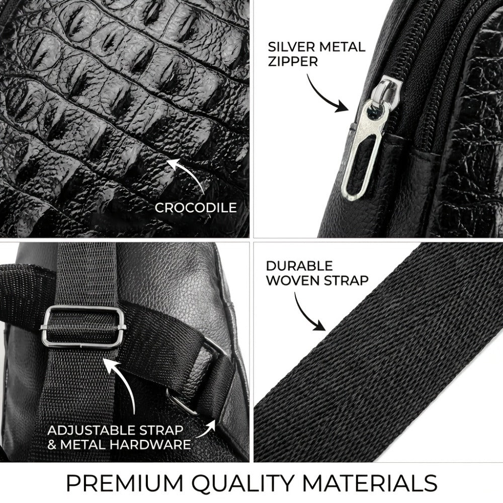 Waist Bag – PU Leather, Large Capacity, for Travel & Work – detail view 6