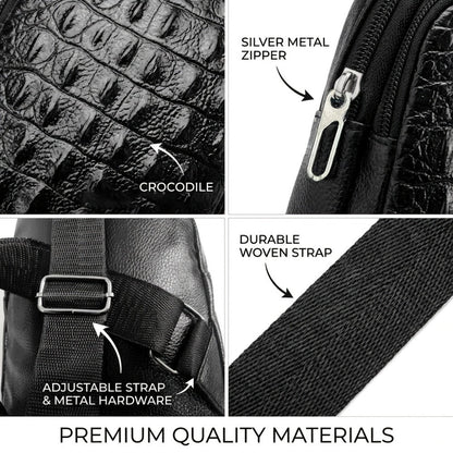 Waist Bag – PU Leather, Large Capacity, for Travel & Work – detail view 6