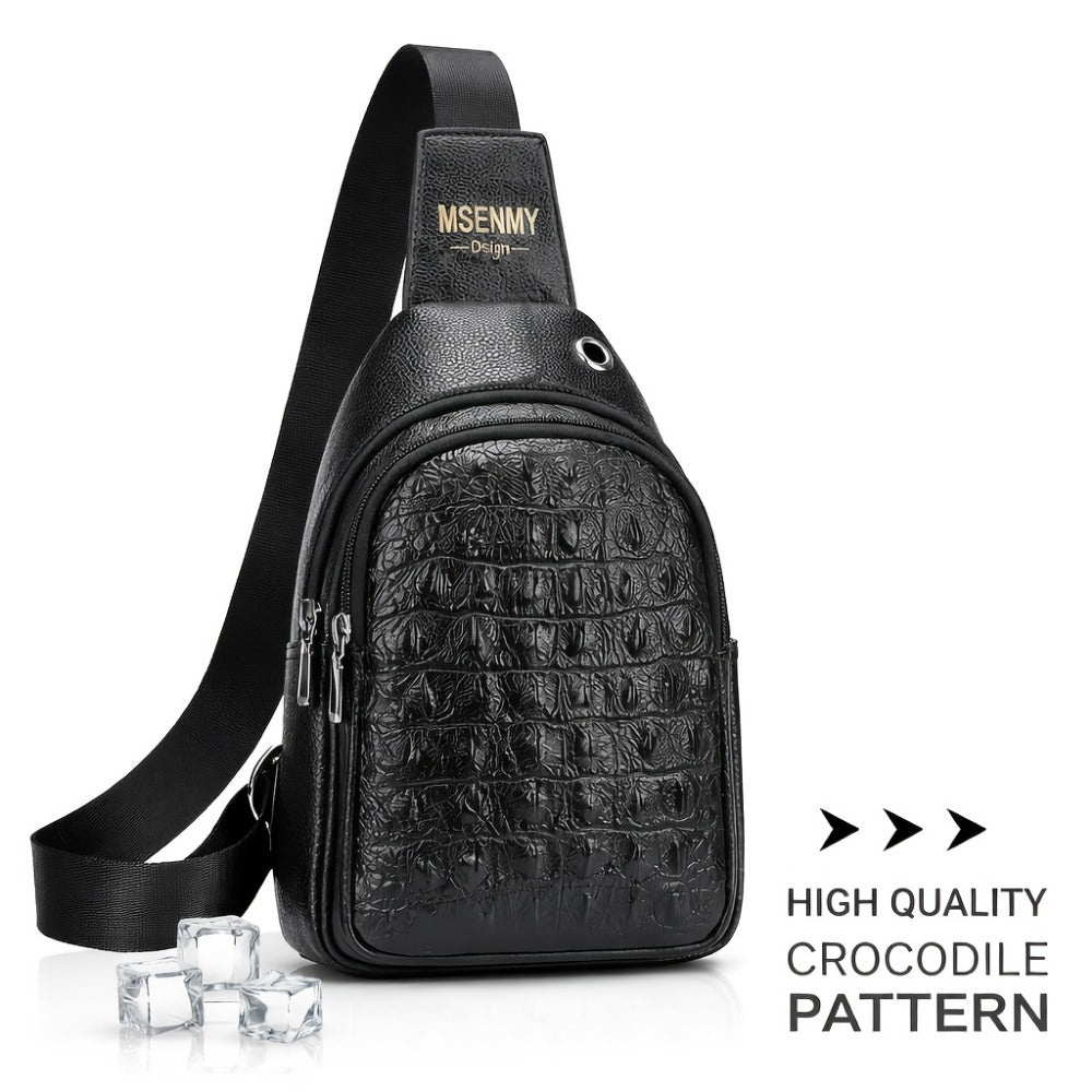 Waist Bag – PU Leather, Large Capacity, for Travel & Work – front view