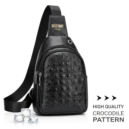 Waist Bag – PU Leather, Large Capacity, for Travel & Work – front view