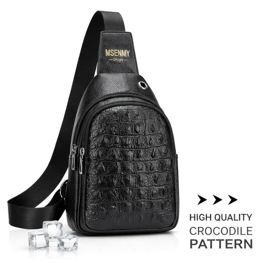 Waist Bag – PU Leather, Large Capacity, for Travel & Work – front view