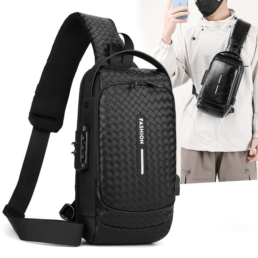 Waist Bag – PU Leather, USB Charging, Large Capacity – alternate view