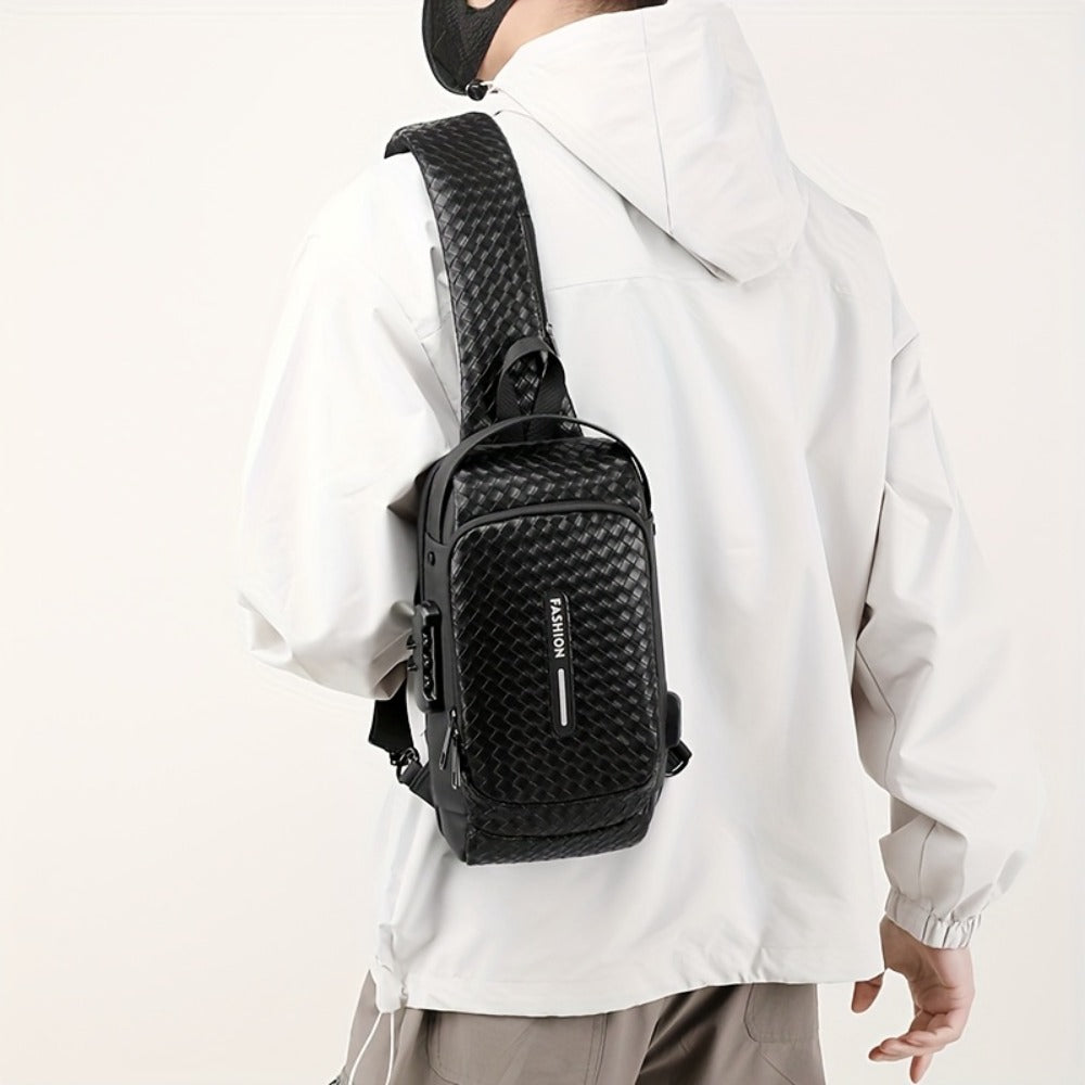 Waist Bag – PU Leather, USB Charging, Large Capacity – detail view 5
