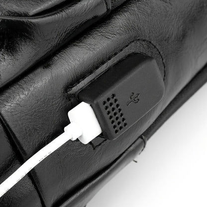 Waist Bag – PU Leather, USB Charging, Large Capacity – detail view 6