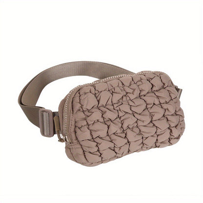 Waist Bag – 7 Colors, Quilted, for Everyday Use – front view