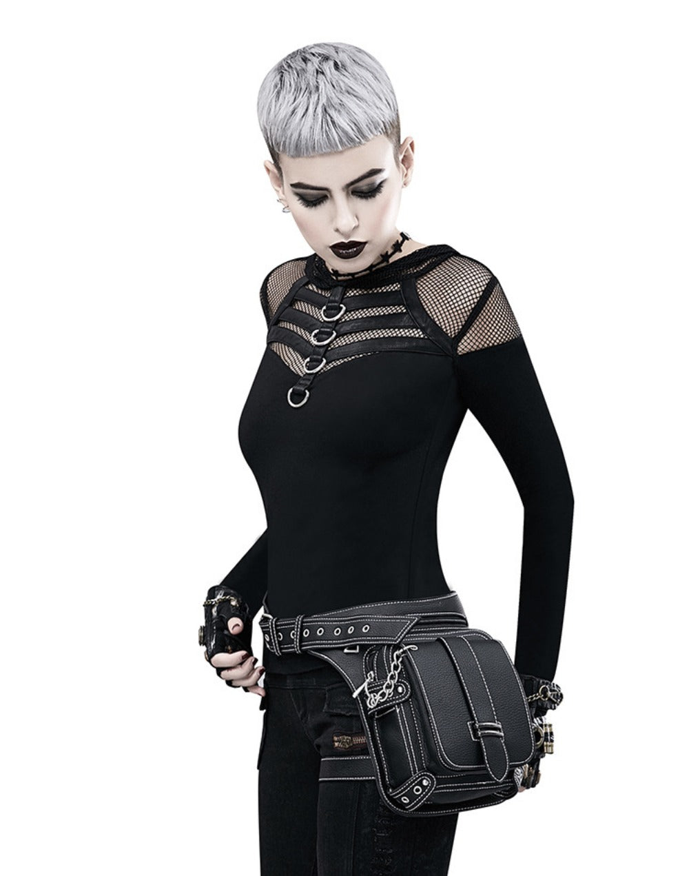 Waist Bag – Steampunk Vintage Waist Outdoor Phone – detail view 17