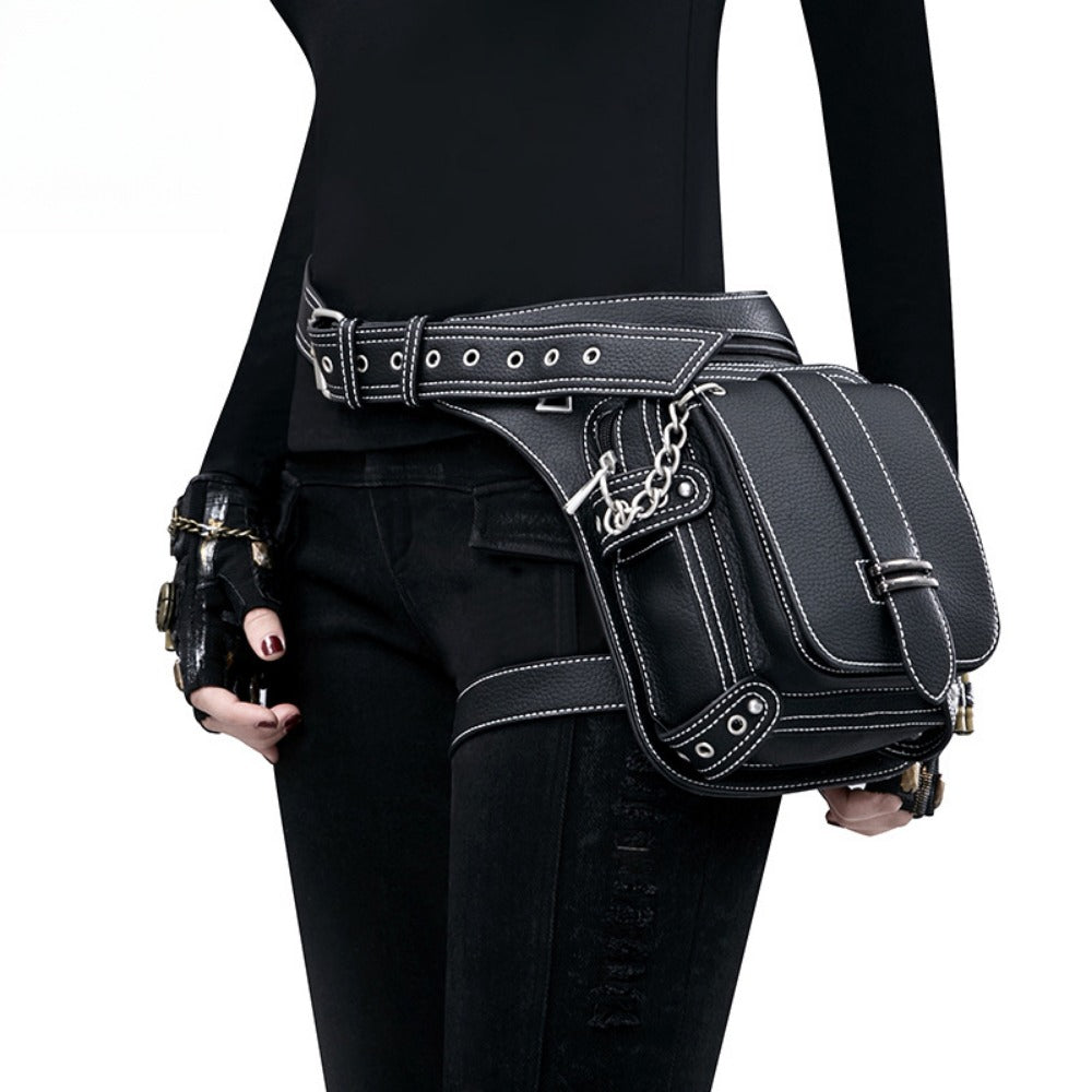 Waist Bag – Steampunk Vintage Waist Outdoor Phone – front view
