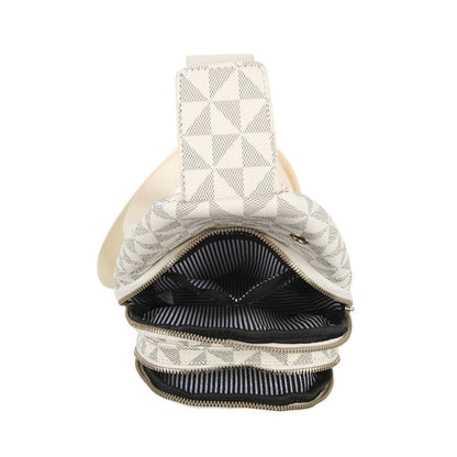Waist Bag – for Travel, Small Geometric Pattern Waist Chest – detail view 6