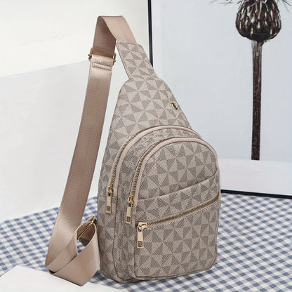 Waist Bag – for Travel, Small Geometric Pattern Waist Chest – detail view 11