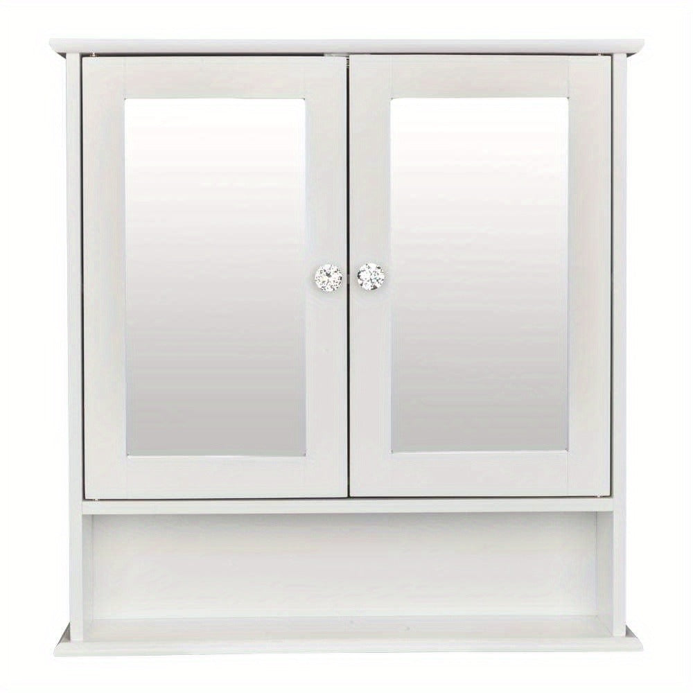 Wall-Mounted Bathroom Wall Cabinet for Organized Everyday Storage, in White detail image - detail view 10