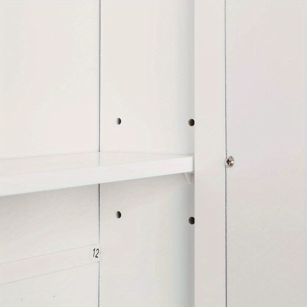 Wall-Mounted Bathroom Wall Cabinet for Organized Everyday Storage, in White detail image - detail view 9