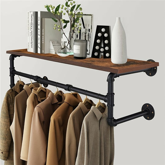 Wall-Mounted Clothes Rack for Organized Everyday Storage in Entryway detail image
