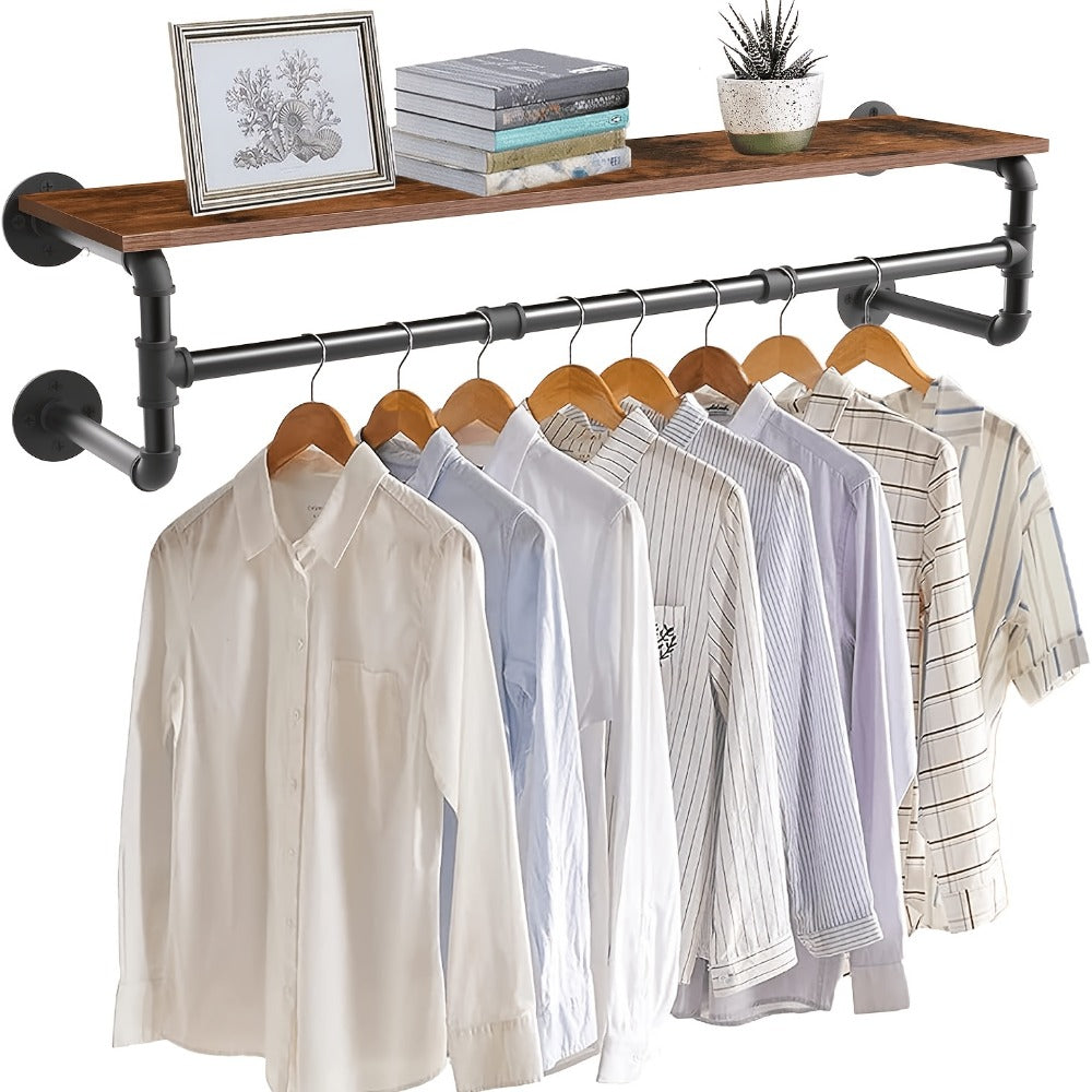 Wall-Mounted Clothes Rack for Organized Everyday Storage in Entryway detail image - detail view 3