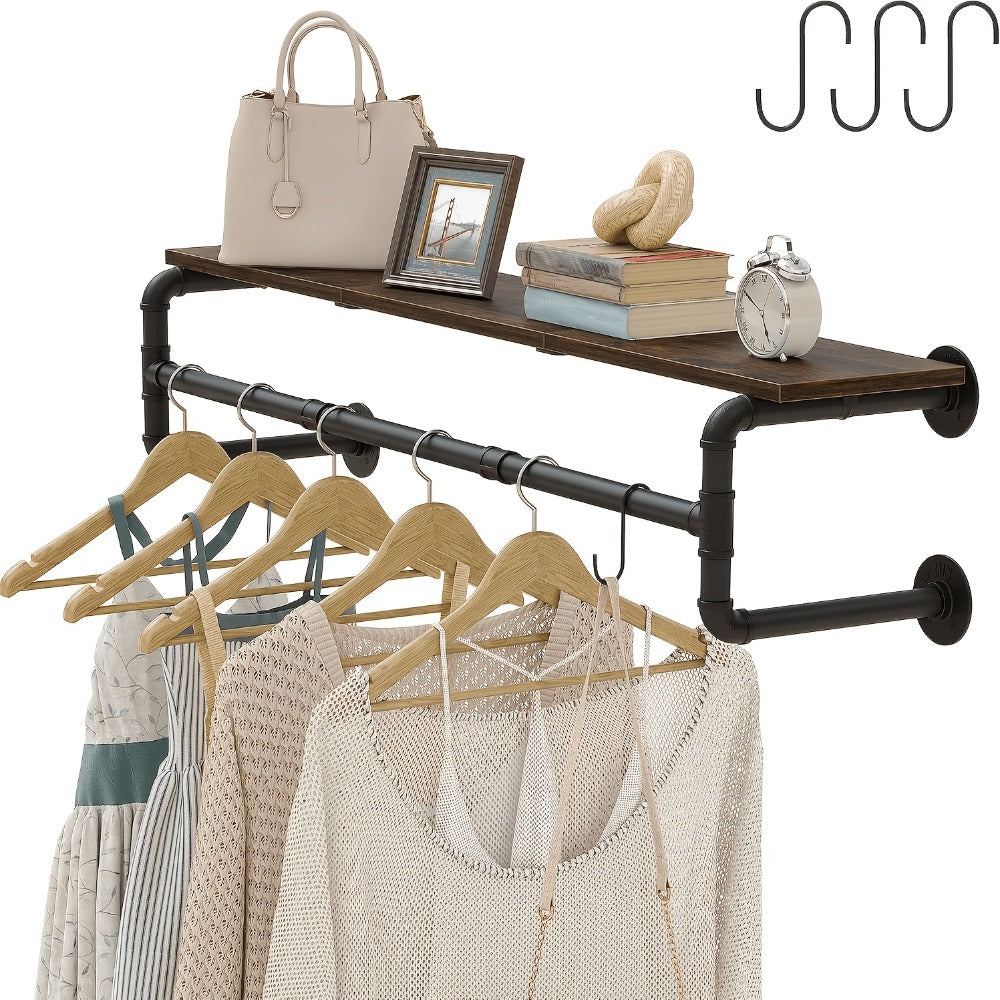 Wall-Mounted Clothes Rack for Organized Everyday Storage in Entryway detail image - detail view 8