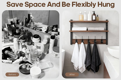 Wall-Mounted Freestanding Clothes Rack for Entryway and Living Room detail image - detail view 13