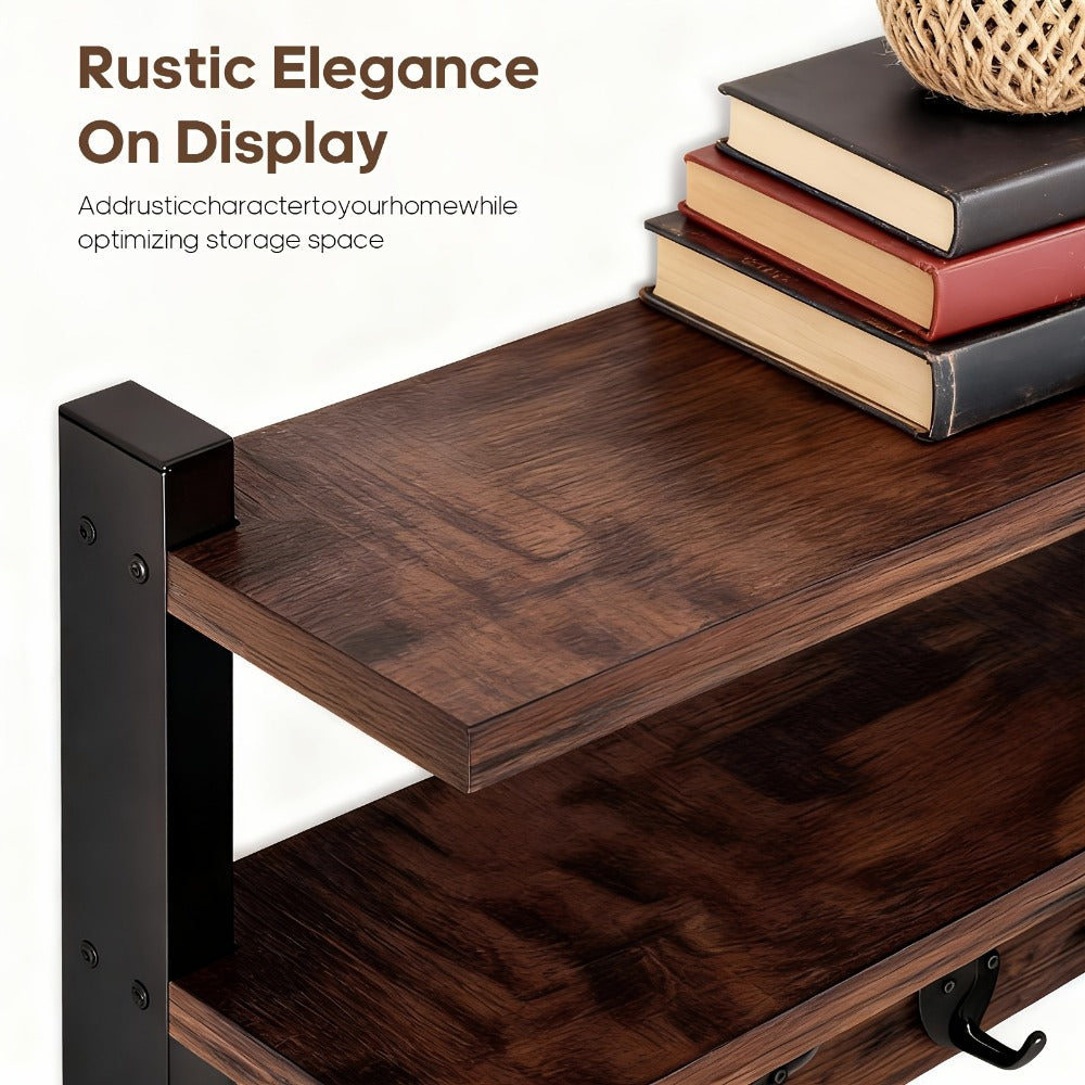 Wall-Mounted Freestanding Clothes Rack for Entryway and Living Room detail image - detail view 6