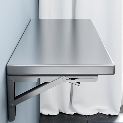 Wall-Mounted Metal Folding Table, Foldable Card Table for Bathroom detail image